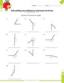  Acute, obtuse, straight and right angles measurement and identification.