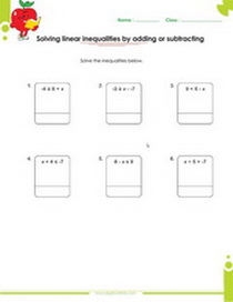Solving one step inequalities worksheet, solve two steps inequalities worksheet 8th grade